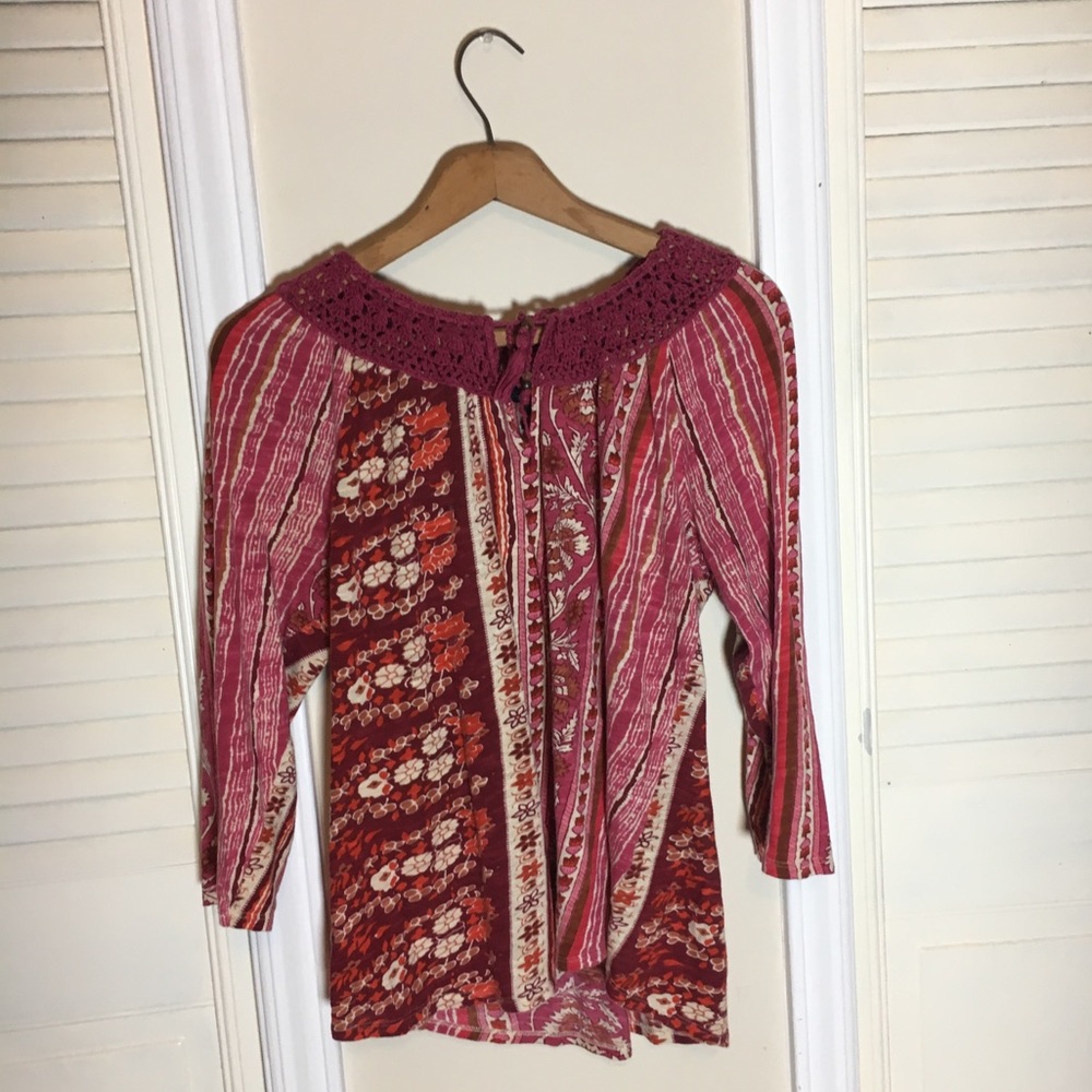 Lucky brand crochet top